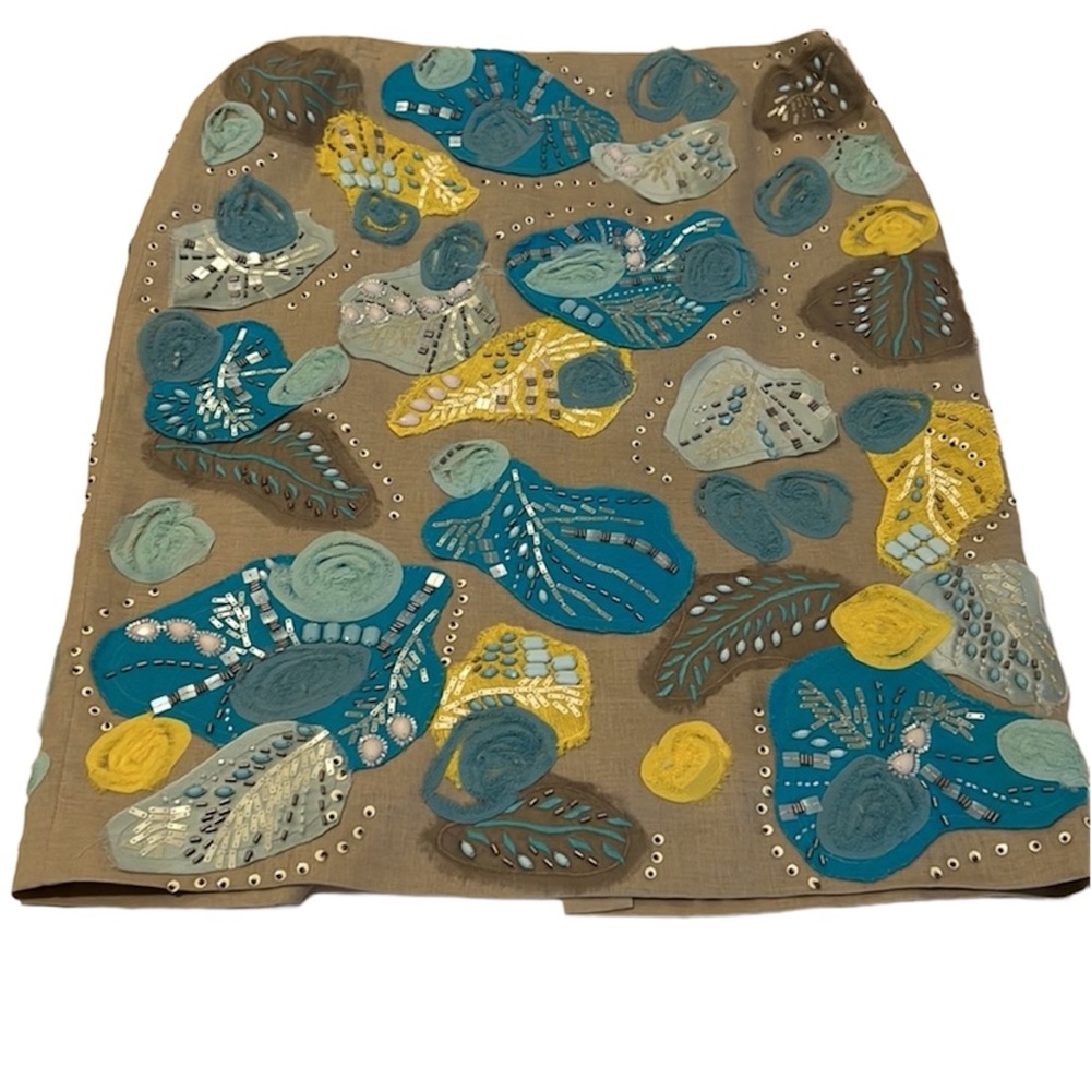 HP 9/22💗💗. Lafayette 148 embellished skirt. Almost new condition (worn x1).